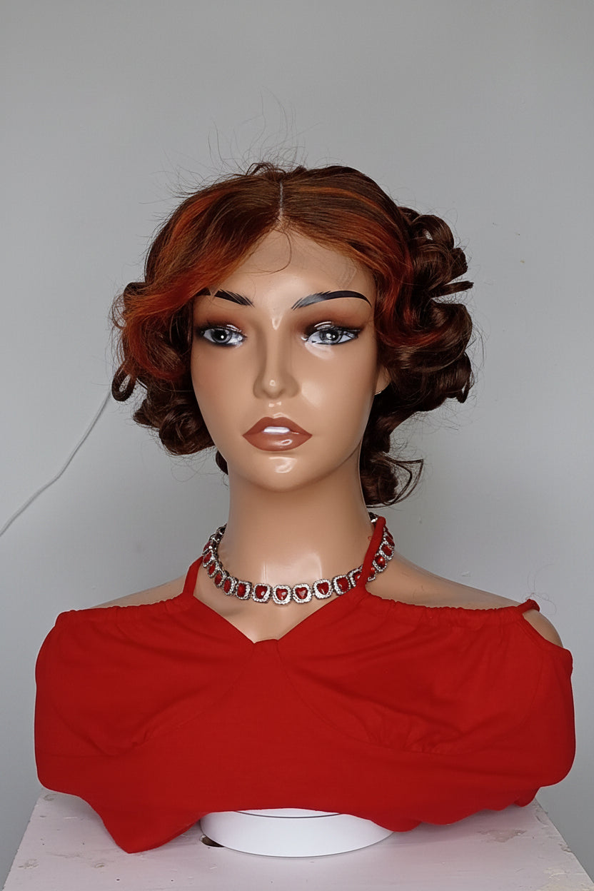 Flip Bouncy piano wig